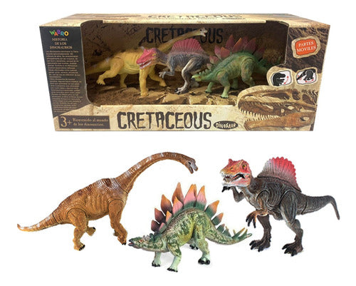 Wabro Cretaceous Set De Dinosaurios 3 Piezas Cuota 0