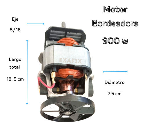 Motor Ruleman Bordeadora 900w Repuesto Exahome Wimer Jardin 3