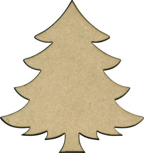 Arbolito Navidad Fibrofacil Figura Mdf 3 Mm 7 Cm 100 Un 0