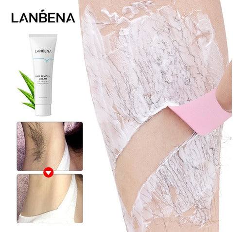 LANBENA Crema Depilatoria Corporal Hombre Y Mujer Piel Sensible New! 0