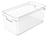 Caja Cesto Organizador Plástico Transparente 30x15x13 Cm Ou 0