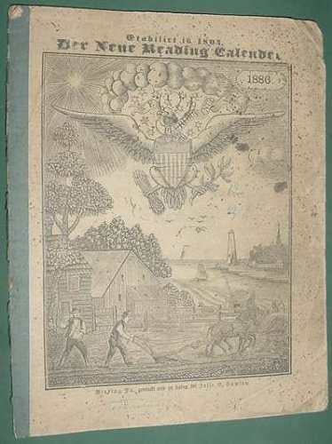 Antiguo Almanaque Calendario Aleman Año 1886 Horoscopo 0