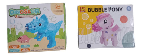 Toys Burbujero Pony Eléctrico Fiesta De Burbujas Juguete Pistola 1