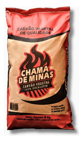 Carvão Para Churrasco Chama De Minas 2kgs 0