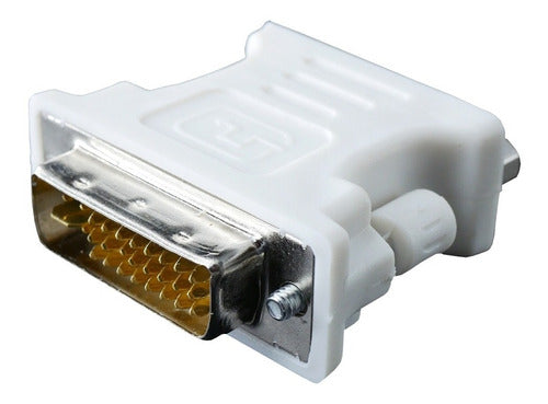 DVI to VGA Adapter DVI-I Male to VGA Female 24+5 Pins - Microcentro 0