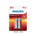 Philips AA Alkaline Batteries (2 Pack) LR03P2B/97 - Otec 1