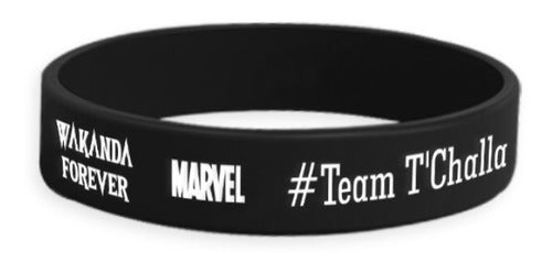 All Star Tienda Silicone Bracelet Black Panther - Marvel Movie 1