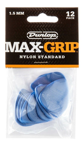Jim Dunlop 449P 1.5mm Nylon Max Grip Guitar Picks x12 0
