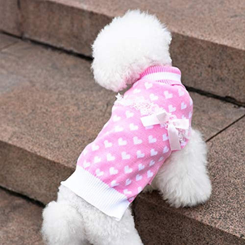 Kyeese Stylish Pink High Neck Dog Sweater 2