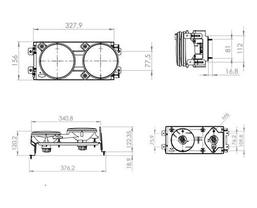 Kit C/2 Farol Duplo Principal Mb 1620/1634/1618/1318/1938ls 3