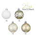 Valery Madelyn Elegant Christmas Ball Ornaments Set of 24 3