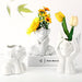 Sieral 3 Piece Ceramic Female Face Body Shaped Vase 0