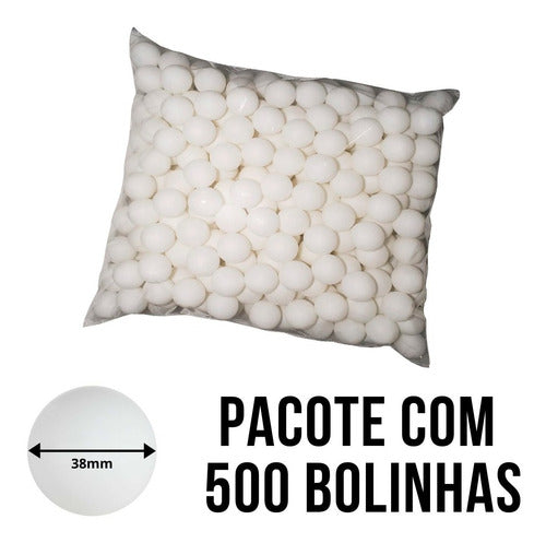 Bolas / Bolinhas De Ping Pong Branca Pacote Com 500 Unidades 1