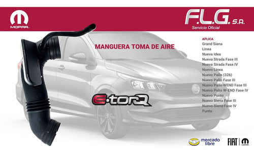 Fiat Manguera Toma De Aire Grand Siena Essence 12/15 5