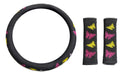 Butterfly Steering Wheel Cover + Super Reinforced Seat Belt Cover! 0
