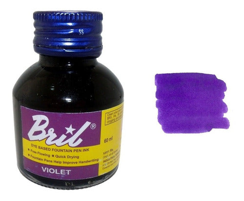 Tinta Para Caneta Tinteiro Bril Violeta 60ml 0