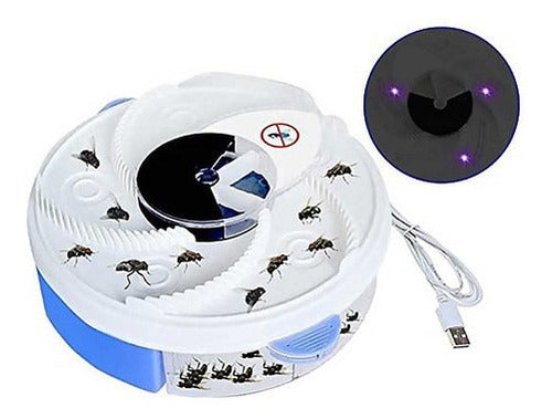 Mata Moscas Y Mosquitos Aparato Usb Atrae Atrapa C/ Liquido 0