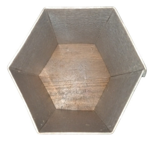 Hexagonal Candle Mold 10 X 12cm 1