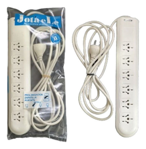 Sicilia 3 Mts Extension Cord With Switch - 6 Outlets 0