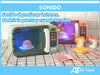 ALITOYS Set Microondas Juguete Luz Sonido Movimiento + Comida Bebida 4