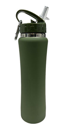 Sport Stainless Steel Thermal Sport Bottle 500ml with Rubberized Thermal Insulation 1