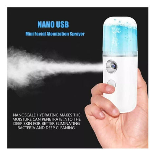 World Tech Vaporizador Facial Spray Rociador Hidratante Usb 6