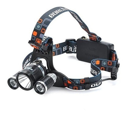 High Power Headlamp Multi-Purpose 3 LED Cree T6 Rechargeable USB Light 0