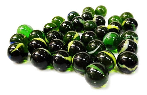 Pack of 100 Glass Marbles for Playing - Kaos 11 2