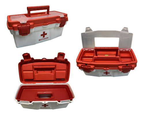 SuzukiCenter First Aid Kit Red and White Without Supplies 1