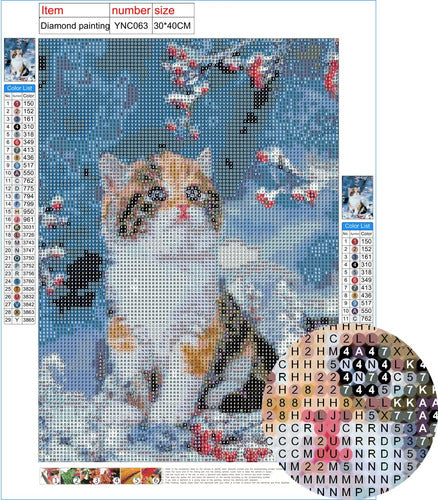 Snowplanet Diamond Art Painting Cat - Kits De Pintura De Mos 3