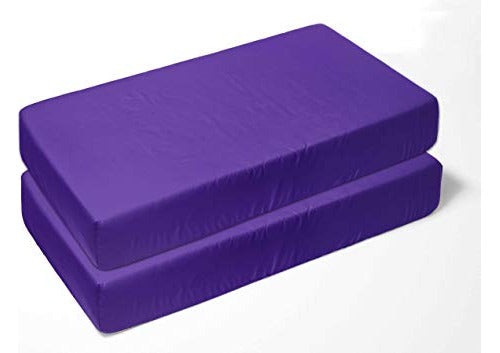 Bacati Solid Purple Crib Fitted Sheet 0