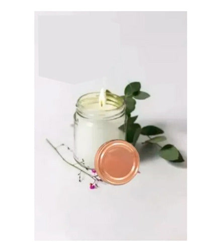 Fleur X15 Organic Aromatic Soy Candles with White Lid 0