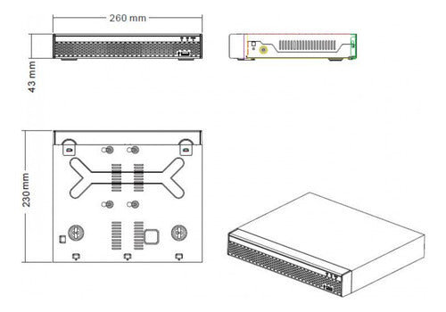 Dvr De Seguridad Con 4 Canales Marca Longse 960h 4