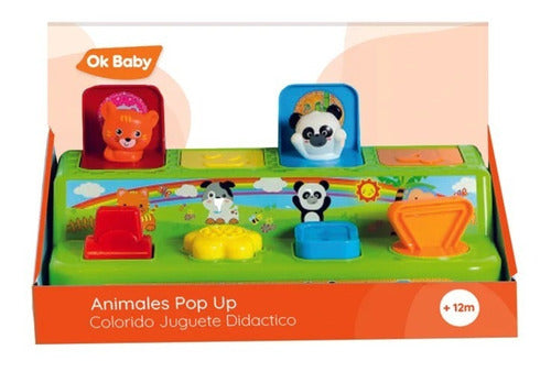 Ok Baby Animals Pop Up Didactic Toy for Babies 0