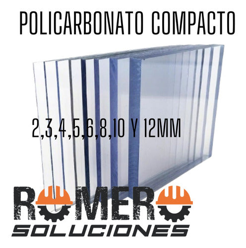 Monogal Plazit Poligal Chapa Policarbonato Compacto 2.44 X 1.22 X 4mm 1