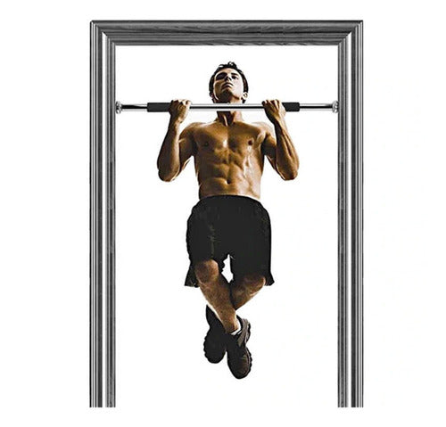 GENÉRICA Chrome Pull-Up Bar For Door Frame 3