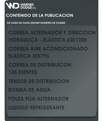 Kit Distribución + Bomba Original Vw Fox Gol Trend Suran 1.6 4