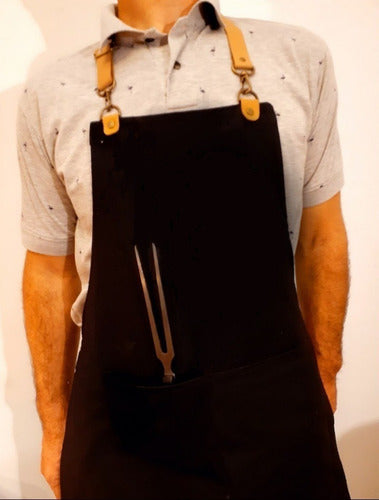 Patodalavidauniformes Gastronomic Apron Jean/Leather Asador for Men and Women 2