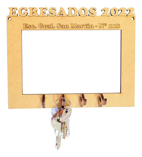 Set of 15 Graduation Photo Frames and Key Holders - Decorative Souvenir F/ 13x18 cm 2