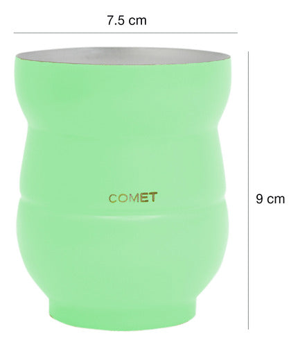 Comet Kit Thermos 1L and Mate 140ml in Double-Walled Stainless Steel 1