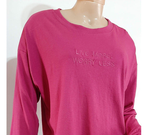 Vixie.s Long Sleeve T-Shirt for Women in Pink 5