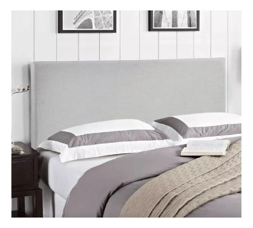 Upholstered Plain Corduroy Double Bed Headboard 140 cm 0
