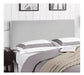 Upholstered Plain Corduroy Double Bed Headboard 140 cm 0