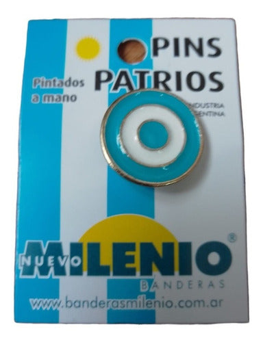 Pin Nuevo Milenio 2034 Metal Escarapela Prendedor Patrio 0