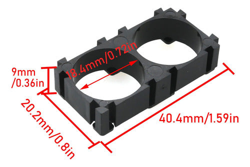 Jjhxsm Lithium Battery Holder 18650, 30 Units, Spacings 1