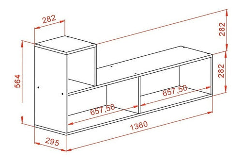 Mosconi Modular Rack L 136 X 29 X 56 Cm 3