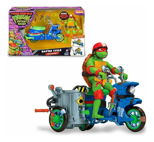 Teenage Mutant Ninja Turtles Battle Cycle Set Figure With Vehicle by Delmy 0