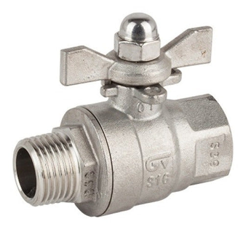 Genebre Stainless Steel Ball Valve Male Female Ø 1/4 0