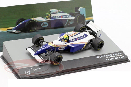 Williams Fw16 # 2 Ayrton Senna Pole Gp Brazil 1994 Esc 1/43 0