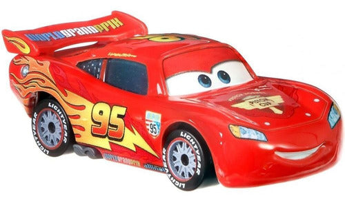 Disney Cars - Rayo Mcqueen Con Llantas De Carreras - Mattel 0